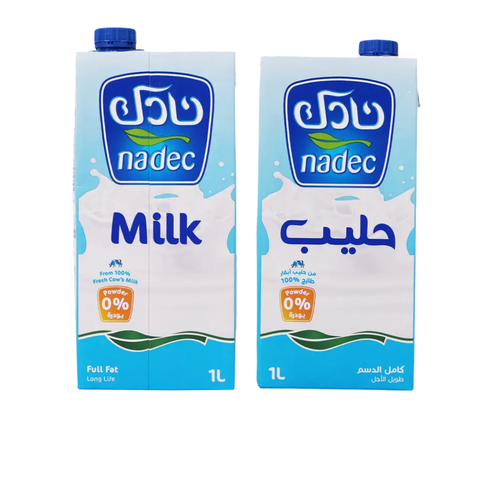 نادك حليب طويل الأجل كامل الدسم 1 لتر