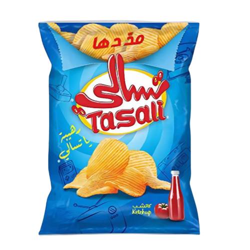 تسالي رقائق البطاطس بالكاتشب 27 جرام