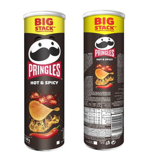 Pringles Hot & Spicy Flavored Potato Chips 165 G