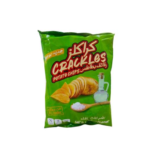 Naded Crispy Potato Chips Salt & Vinegar Flavor 40g