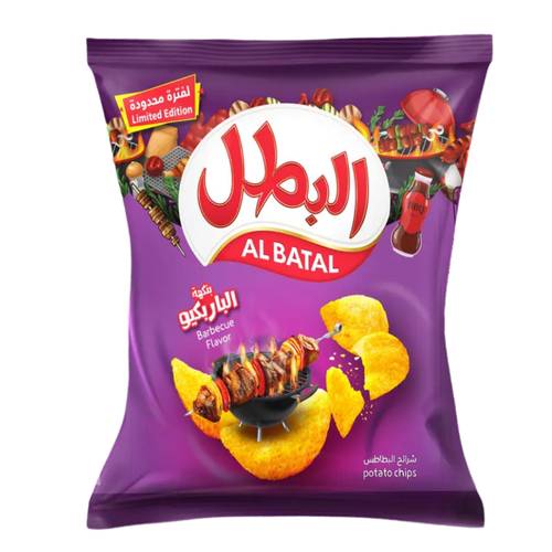 البطل رقائق بطاطس الباربيكيو 23 جرام