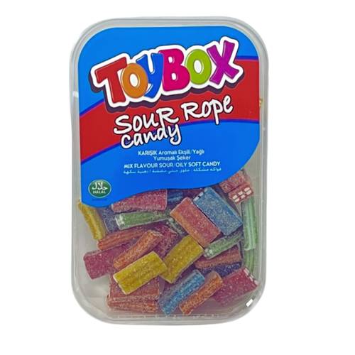 Toy Box Sour Jelly Candy Pieces With Fruit Flavor 200 G
