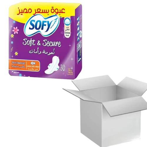 سوفي فوط صحية كبير بالأجنحة 30 حبة * 6 عبوات