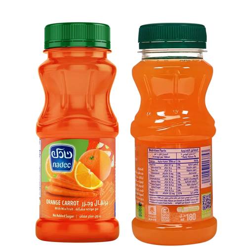 Nadec Orange Carrot Juice Without Sugar 180 ML