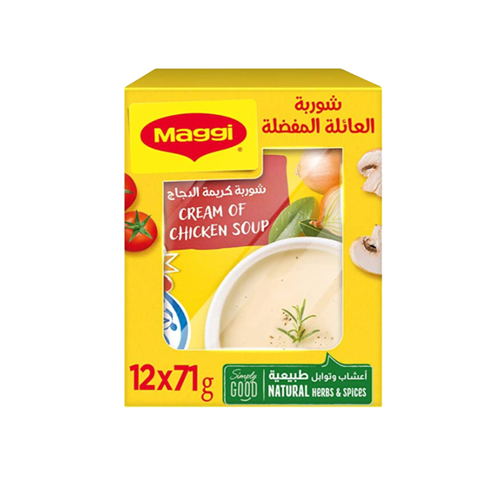 Maggi Cream Of Chicken Soup 71 G 12 Sachets