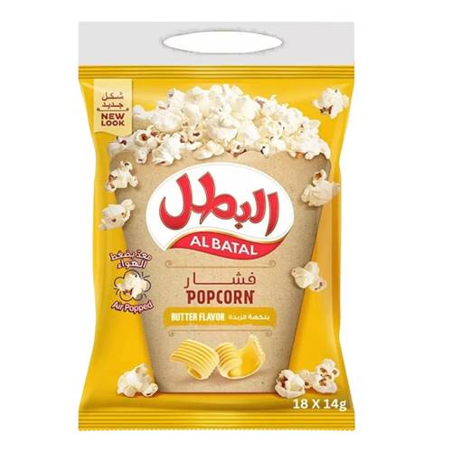 Al Batal Popcorn Butter Flavour 18 * 14 G