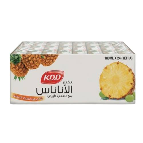  KDD Pineapple Nectar with  White Grapes 24 PC * 180 ML