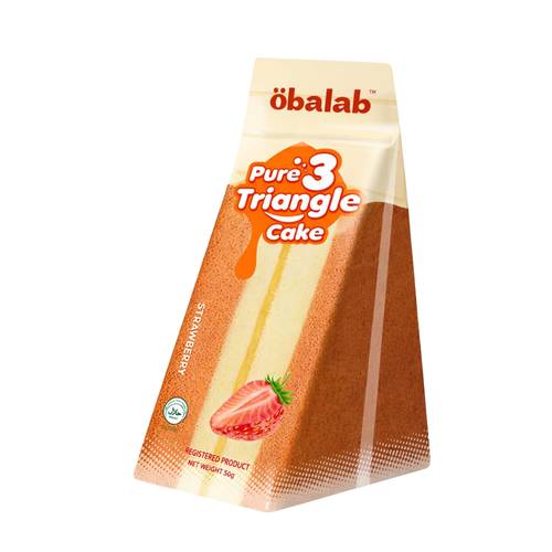Obalab Triangle Cake Strawberry 100 G