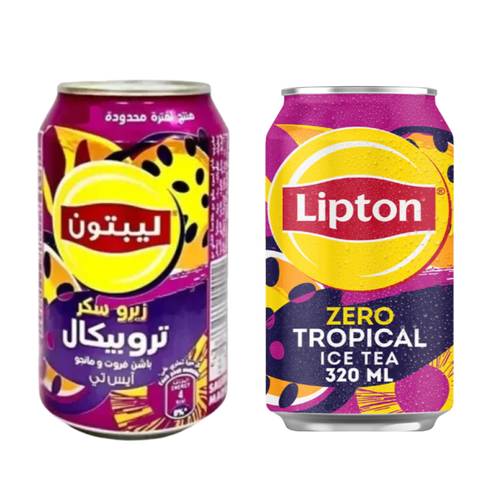  Lipton Ice Tea Tropical Passion Fruit & Mango Zero Sugar 320 ML