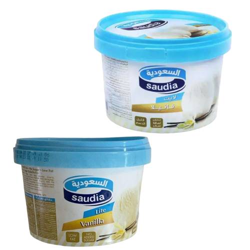 Saudia Ice Cream Vanilla Light 500 ML
