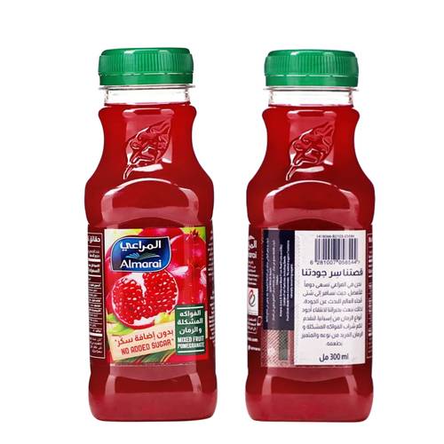 Almarai Mixed Fruit & Pomegranate Juice Without Sugar 300 ML
