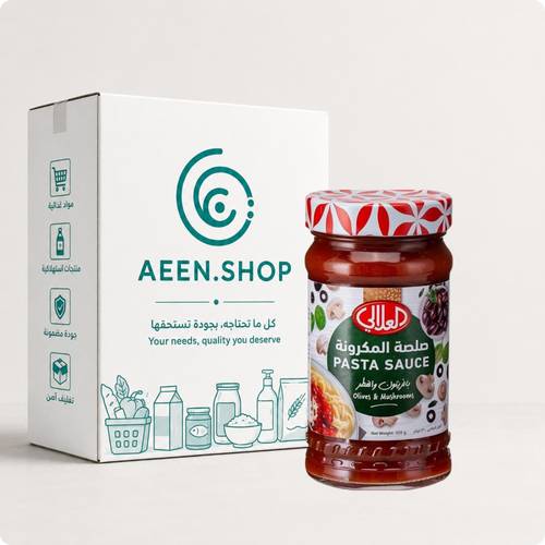 Al Alali Pasta Sauce with Mushrooms and Olives 640g, 12 packs per carton