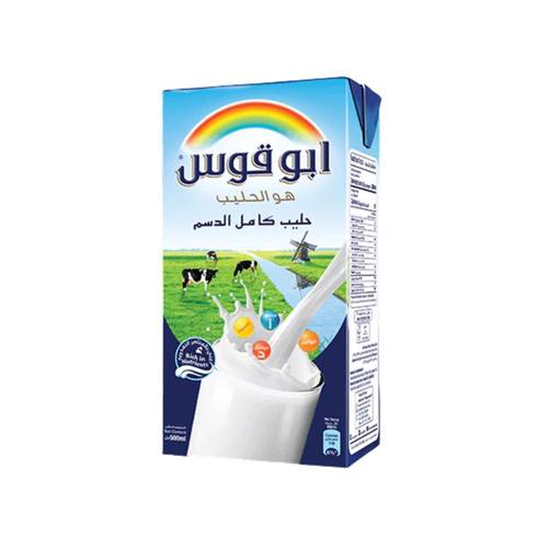 حليب أبو قوس 500 مل 18 عبوة في الكرتون