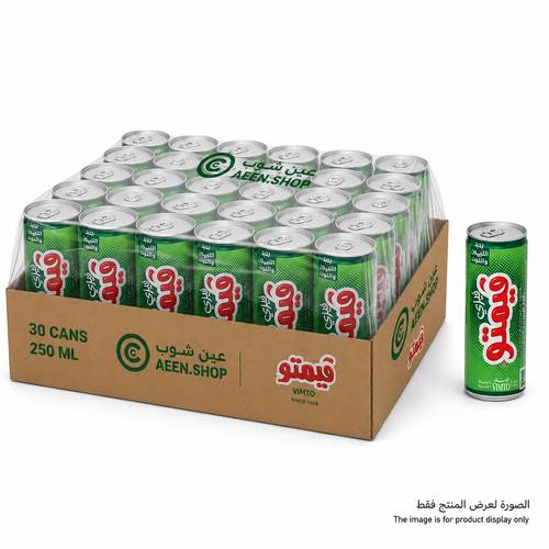 فيمتو مشروب غازي بنكهة الليمون والتوت 250مل 30 عبوة في الكرتون