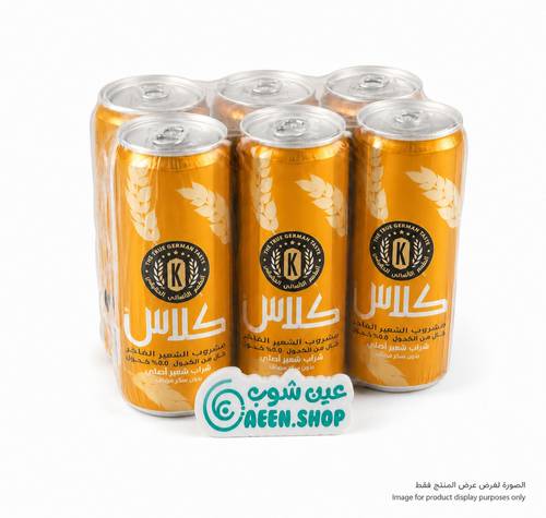 ربطة شراب شعير كلاس الكلاسيكي الفاخر - سادة (6 عبوات × 250 مل)