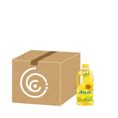 شروق زيت دوار الشمس 1.5 لتر 6 عبوات في الكرتون