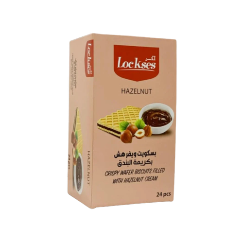 بسكويت لكسز بكريمة البندق 24 حبة 