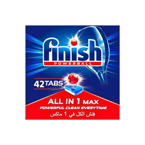 Finish All-in-One Dishwasher Blue 42 Tablets, 1 Pack