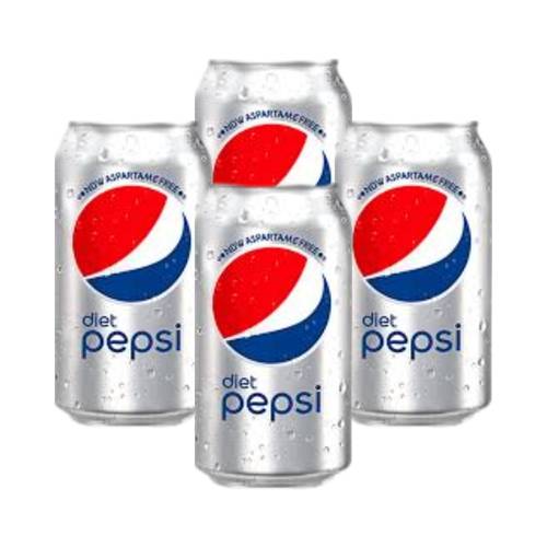 Pepsi Diet 320ml Can, Pack of 4