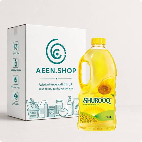 شروق زيت دوار الشمس 1.5 لتر 6 عبوات في الكرتون