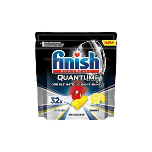 Finish Quantum Lemon Dishwasher Tablets, 32 Tablets, 1 Pack