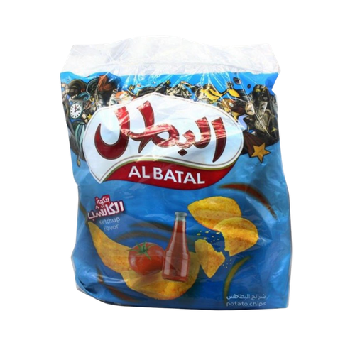 البطل رقائق البطاطس بنكهة الكاتشب 20 حبة 12 جرام
