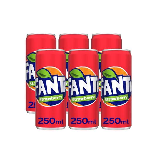 Fanta Strawberry 245ml Pack of 6