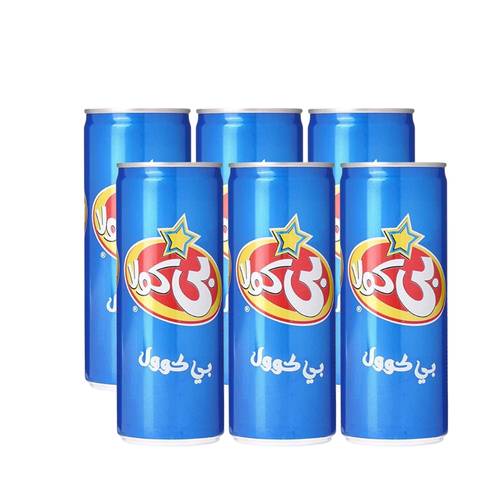 بي كولا 250 مل  ربطة من 6 عبوات