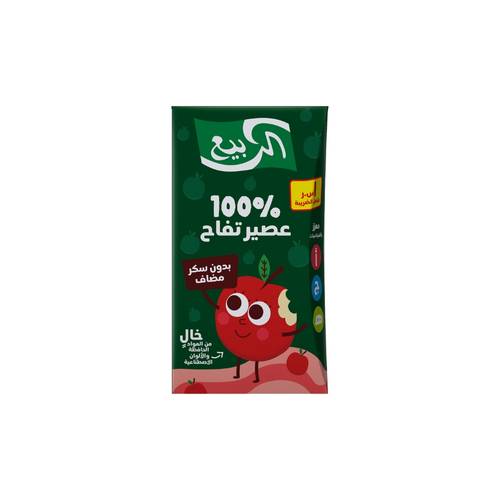 Al Rabie  Juice 100% Apple 120ml 18 Packs in a Carton