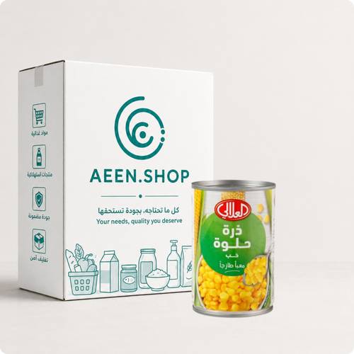 Al Alali Sweet Corn 340, 24 packs per carton