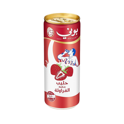 حليب بوني بنكهة الفراولة 250 مل 24 عبوة في الكرتون