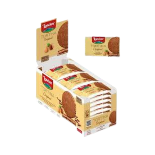Loacker Tortina Hazelnut Chocolate 1 = 21g x 24 pieces per carton