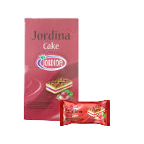Jordina Strawberry Filled Cakes, 1 x 50g, 12 pieces per carton