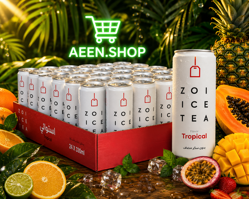 ZOI ايس تي النكهة الاستوائية 320 مل 24 عبوة في الكرتون