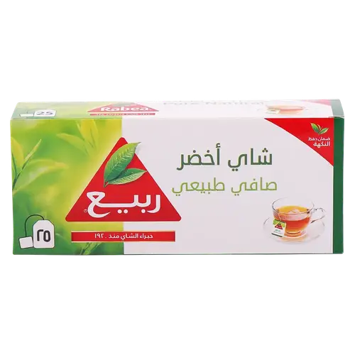 شاي ربيع أخضر صافي 25 كيس