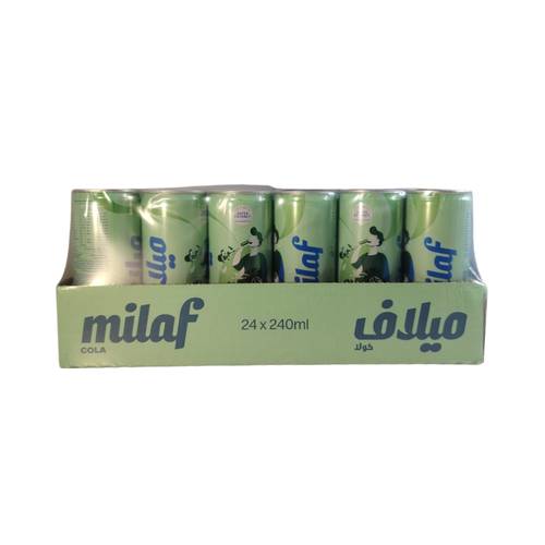 Milaf Cola Drink 240ml, 24 packs per carton