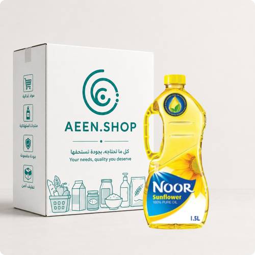 زيت نور دوار الشمس 1.5 لتر 6 عبوات في الكرتون 