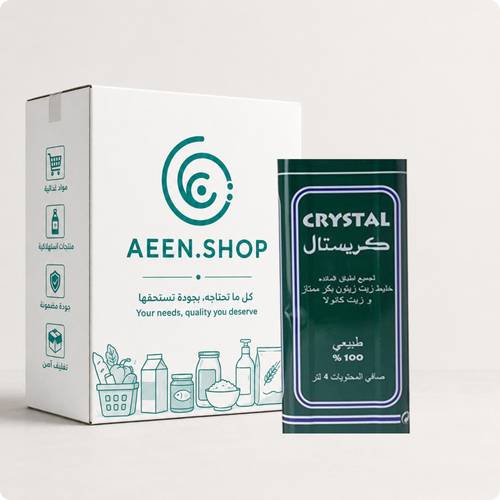 كرستال زيت زيتون 4 لتر 4 عبوات في الكرتون 