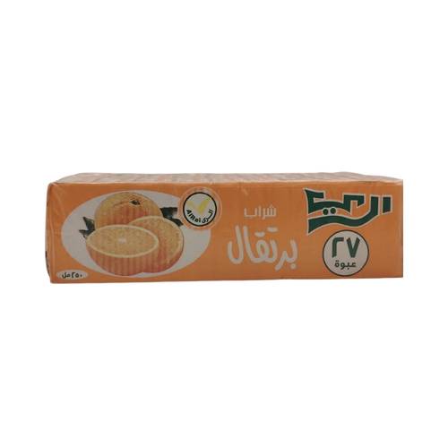 Al Rai Orange Syrup 250ml, 27 packs per carton