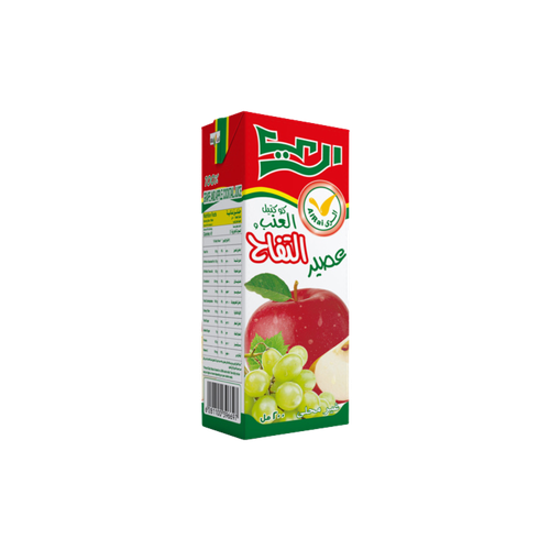 Al-Rai juice apple grape cocktail 200 ml 27 packs per carton