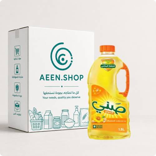 زيت صني دوار الشمس 1.5 لتر 6 عبوات في الكرتون 