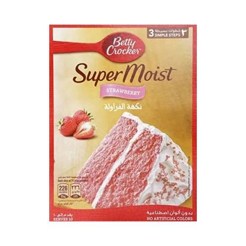 Betty Crocker Strawberry Cake Mix 500g, 1 Pack