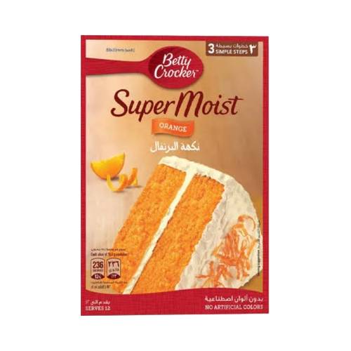 Betty Crocker Orange Cake Mix 500g, 1 Pack