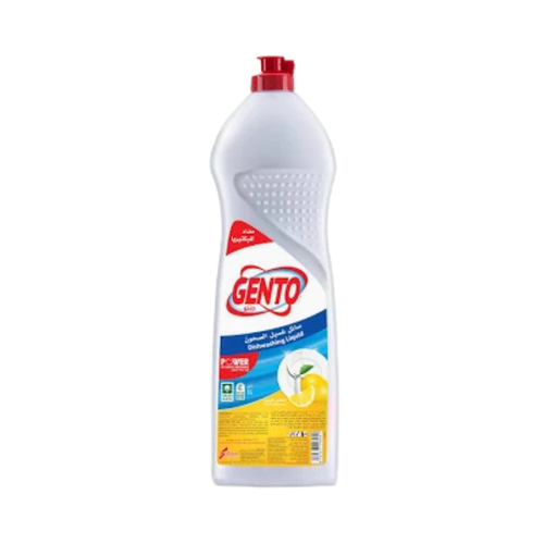 Gento Lemon Scented Dishwashing Liquid, 1 Liter, Single Pack