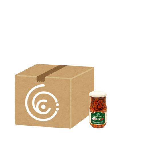 Halwani Green Olives Sliced ​​with Pepper 325g, 12 Packs per Carton