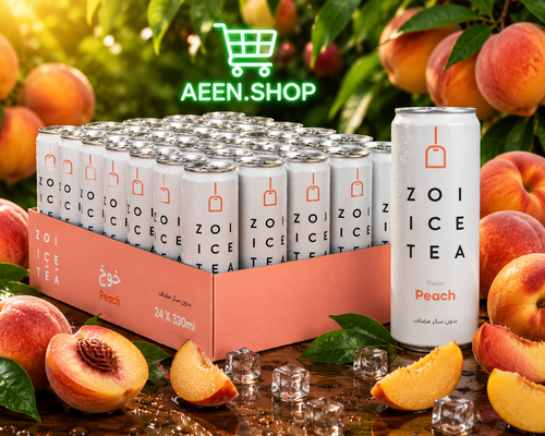ZOI Peach Ice Tea 320ml, 24 packs per carton
