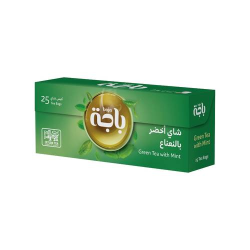 باجة شاي أخضر بالنعناع 25 كيس