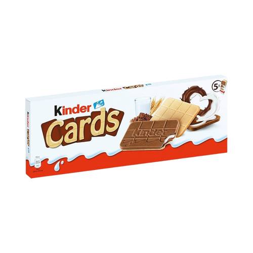 Kinder Cards Waffle Biscuits, 5 pieces, 128g, 1 pack
