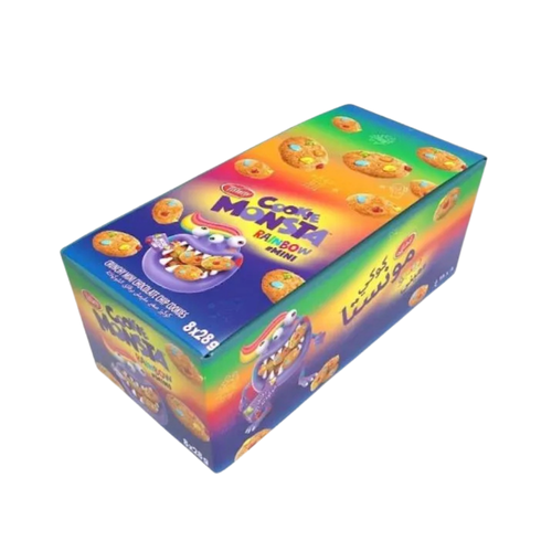 Cookie Monsta Mini Cookies, Colorful Chocolate Flavor, Tiffany Flavor, 32g x 8 pieces per carton