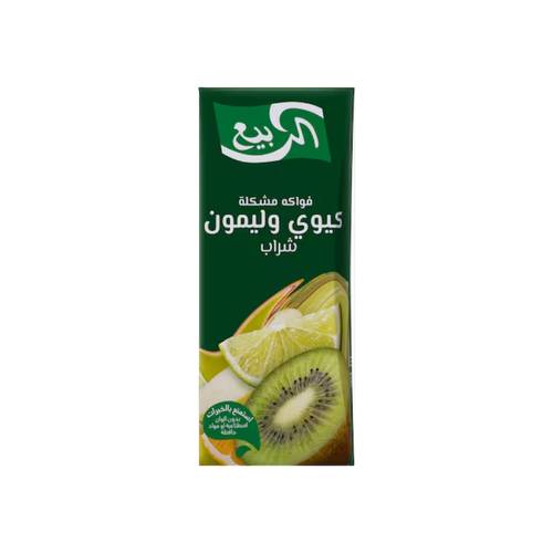 Al Rabie Mixed Fruit Drink Kiwi & Lemon 185ml 18 Packs in Carton